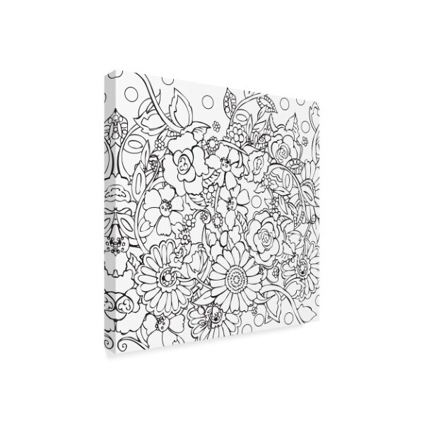 Valarie Wade 'Floral Confusion' Canvas Art,14x14